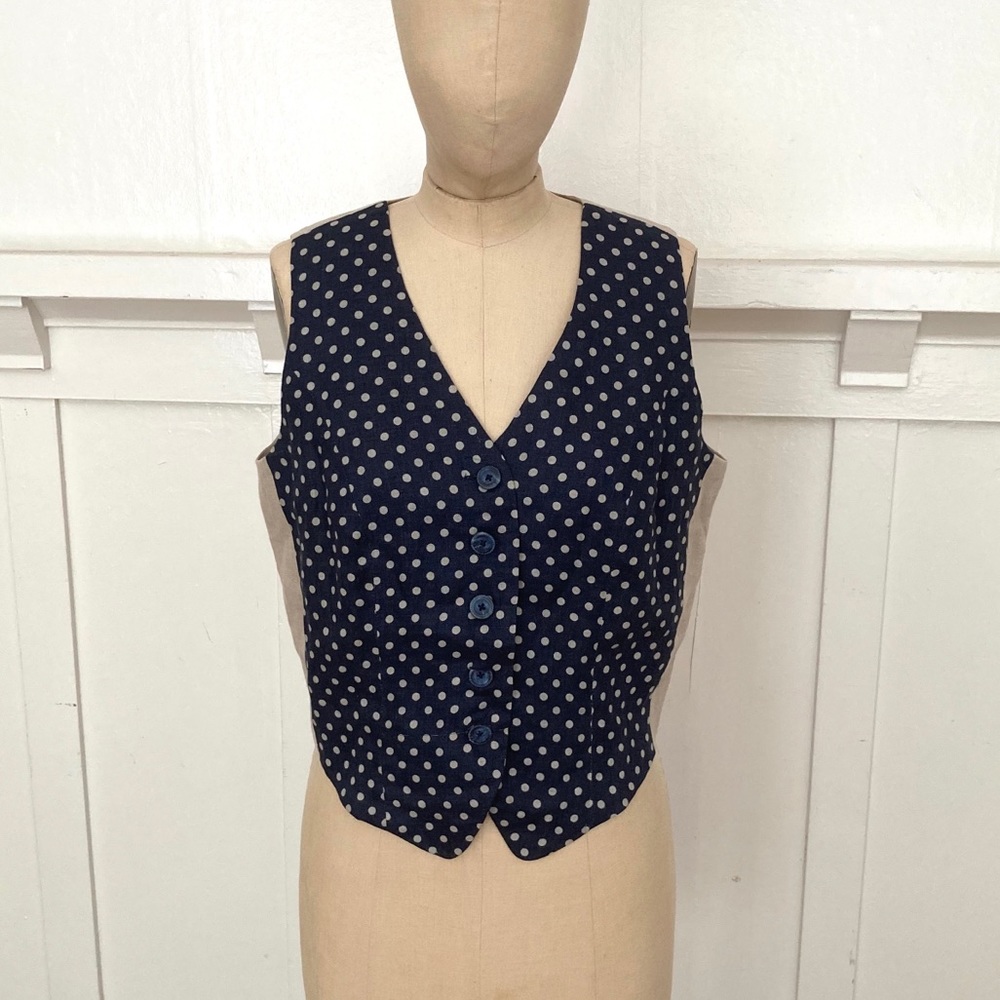 Polka dot vest